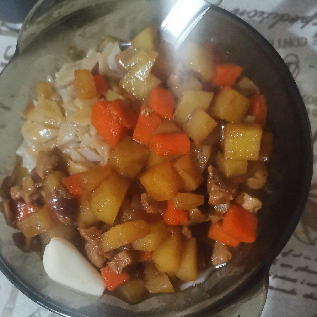 肉末香菇土豆打卤面