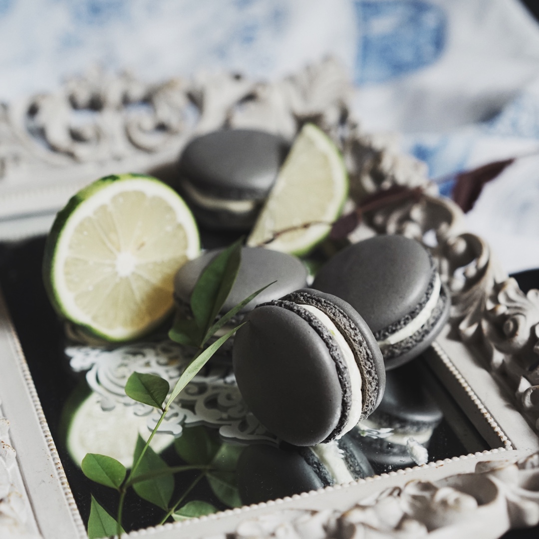 马卡龙夹馅之柠檬香草馅