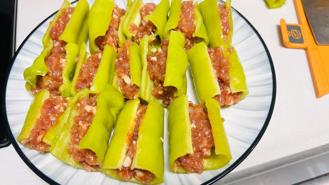 米饭杀手‼️虎皮青椒酿肉