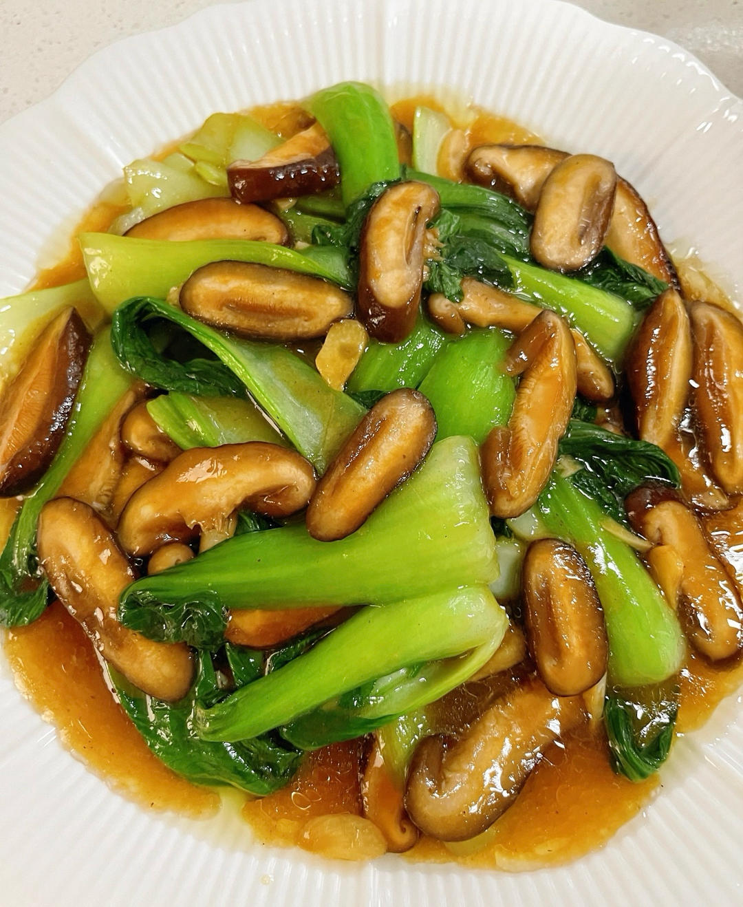 香菇油菜的做法