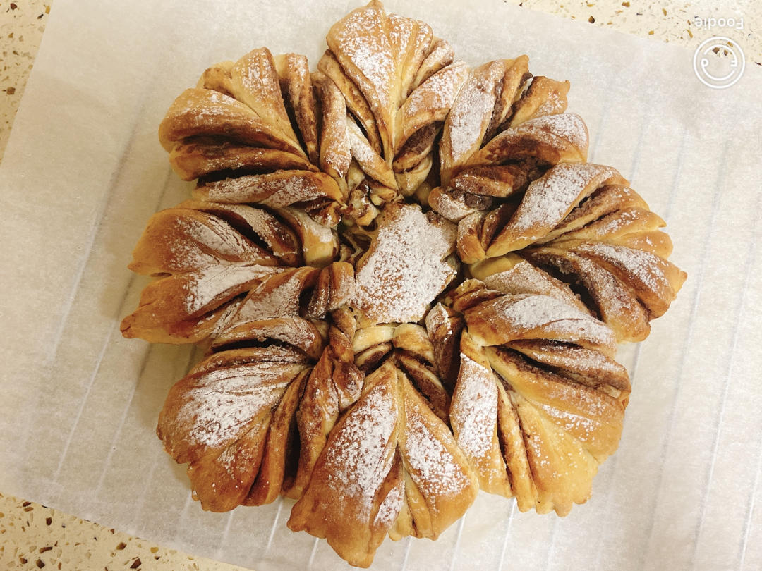 ins风圣诞节雪花豆沙面包---错过了夏天的风秋天的雨 不能再错过冬天的雪花