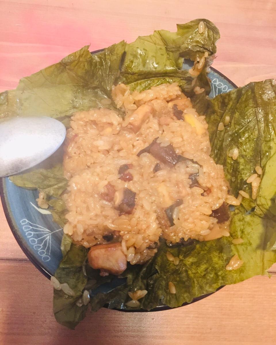 【荷叶糯米鸡】咸蛋黄升级版