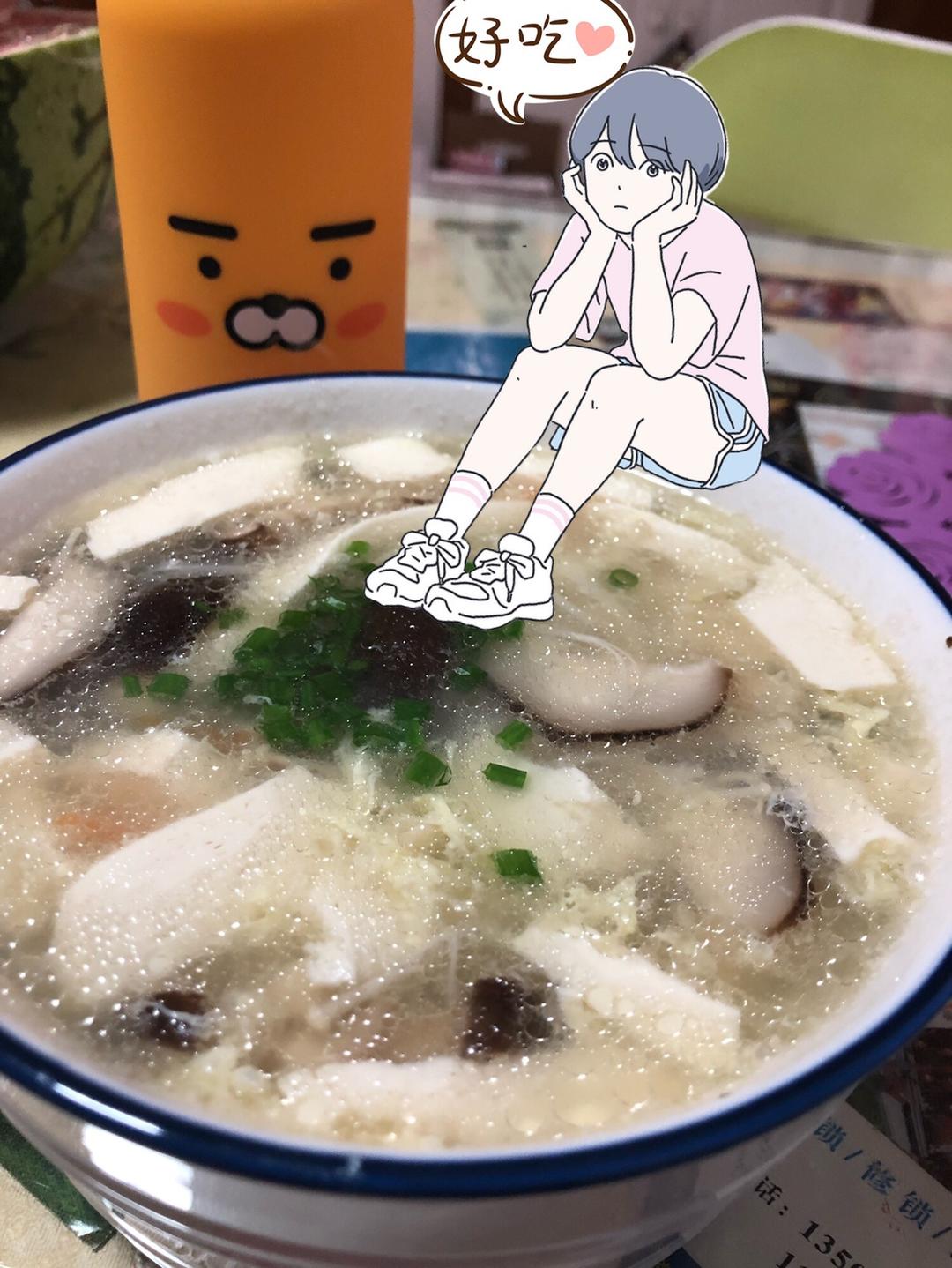 菌菇素汤的做法