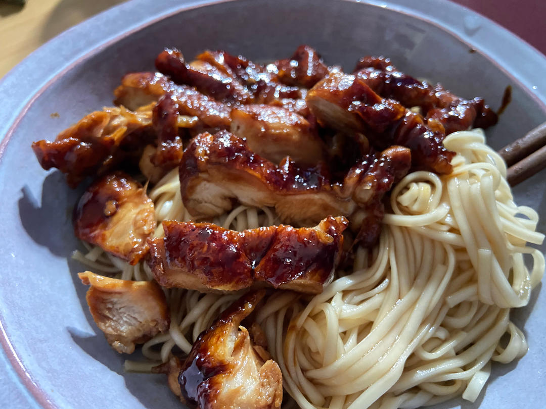 不放一滴油的照烧鸡腿饭