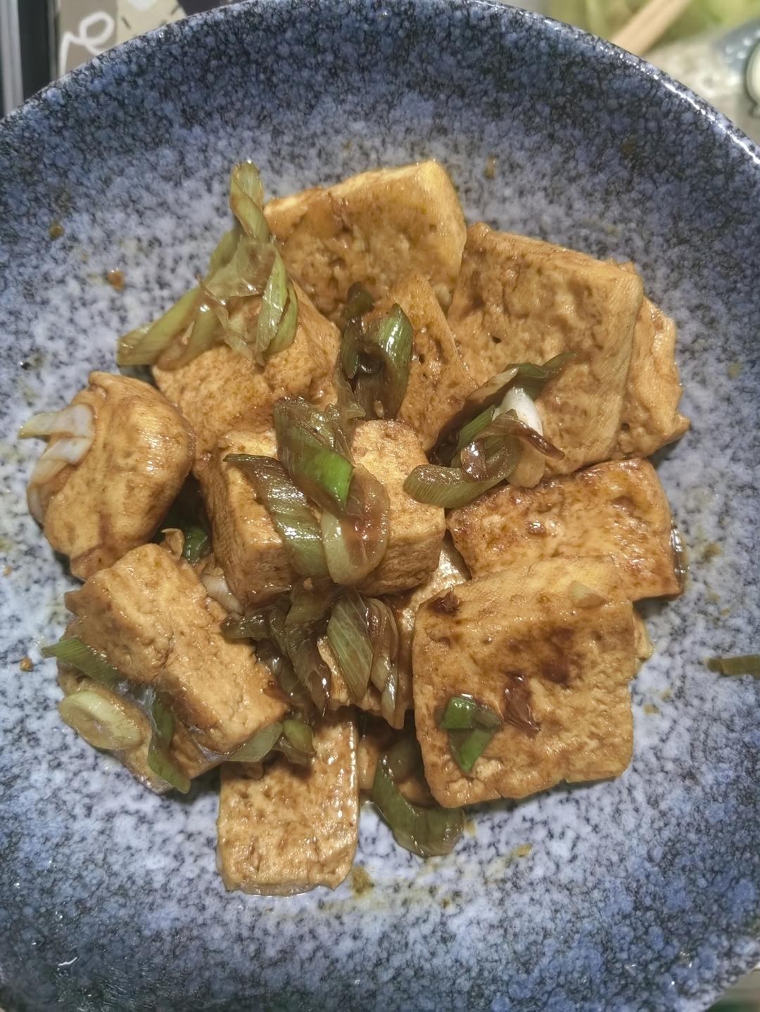 葱烧豆腐