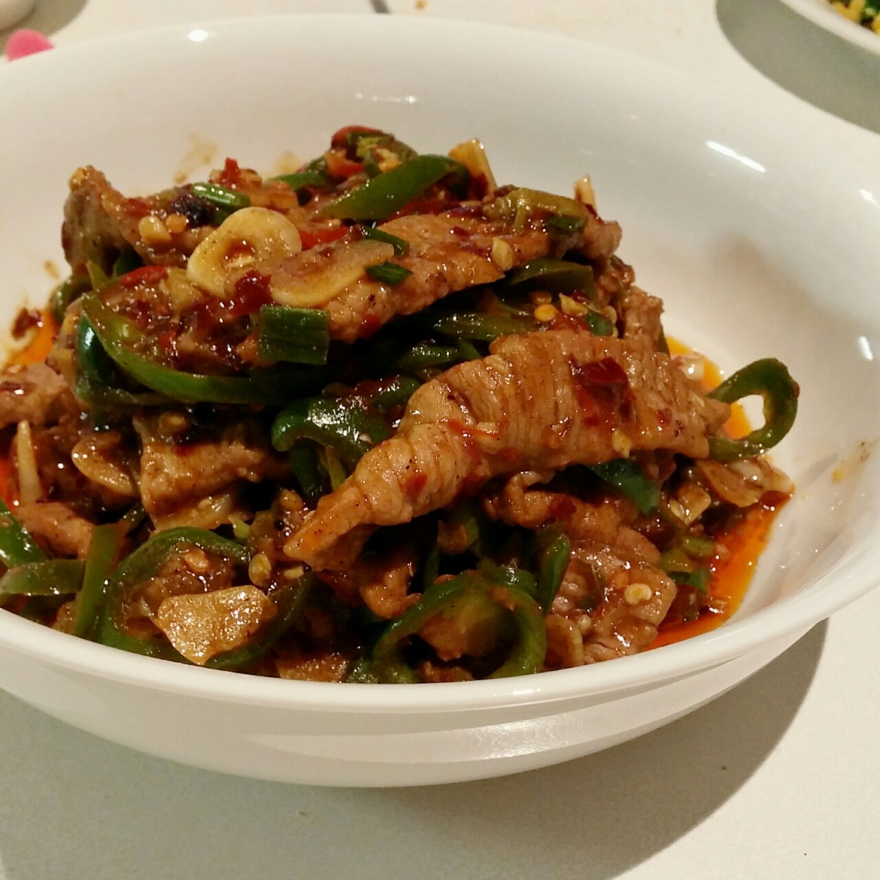 一团面做的椒香嫩牛肉