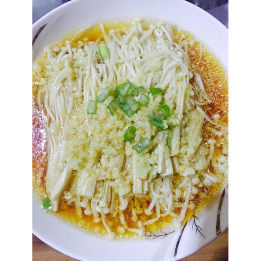 蒜蓉蒸金针菇