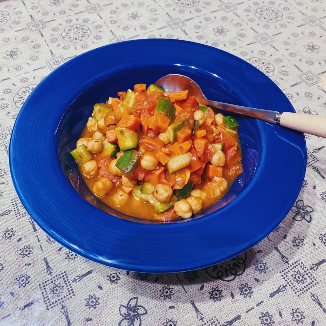 减脂100天Day71：蔬菜烩鹰嘴豆