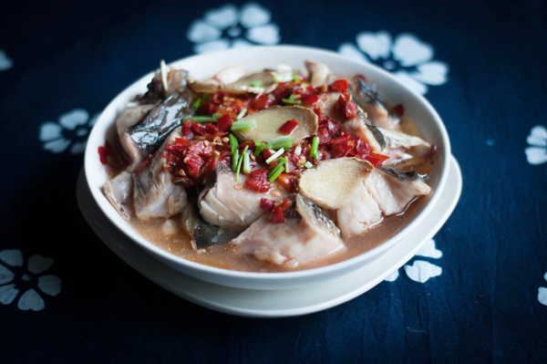 清蒸豉香剁椒鱼块