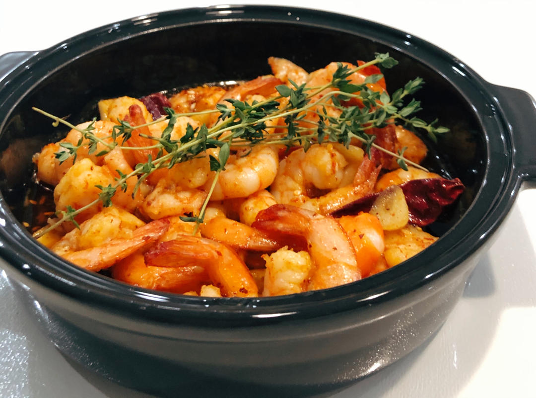 【西班牙🇪🇸美食】蒜香虾仁Gambas Al Ajillo