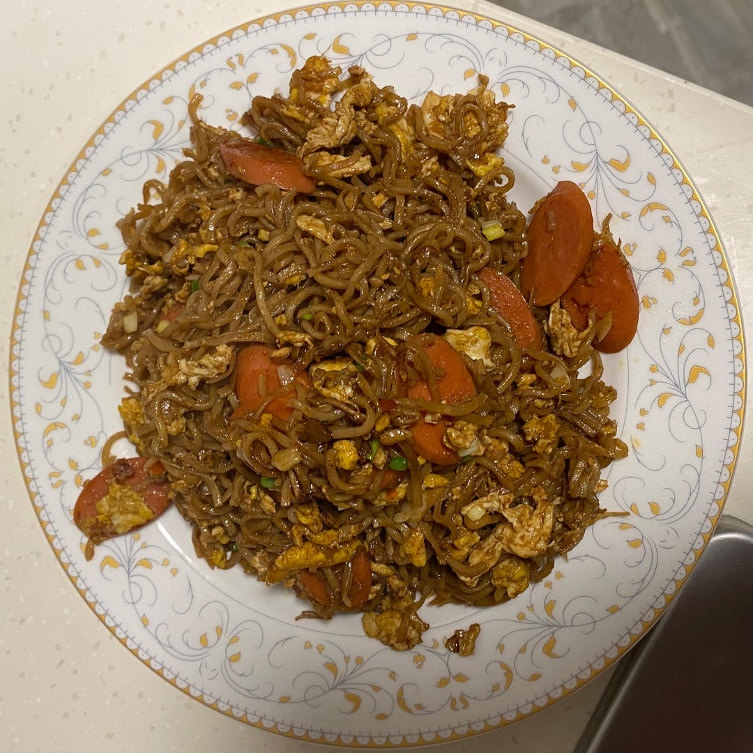 秒杀路边摊的炒方便面