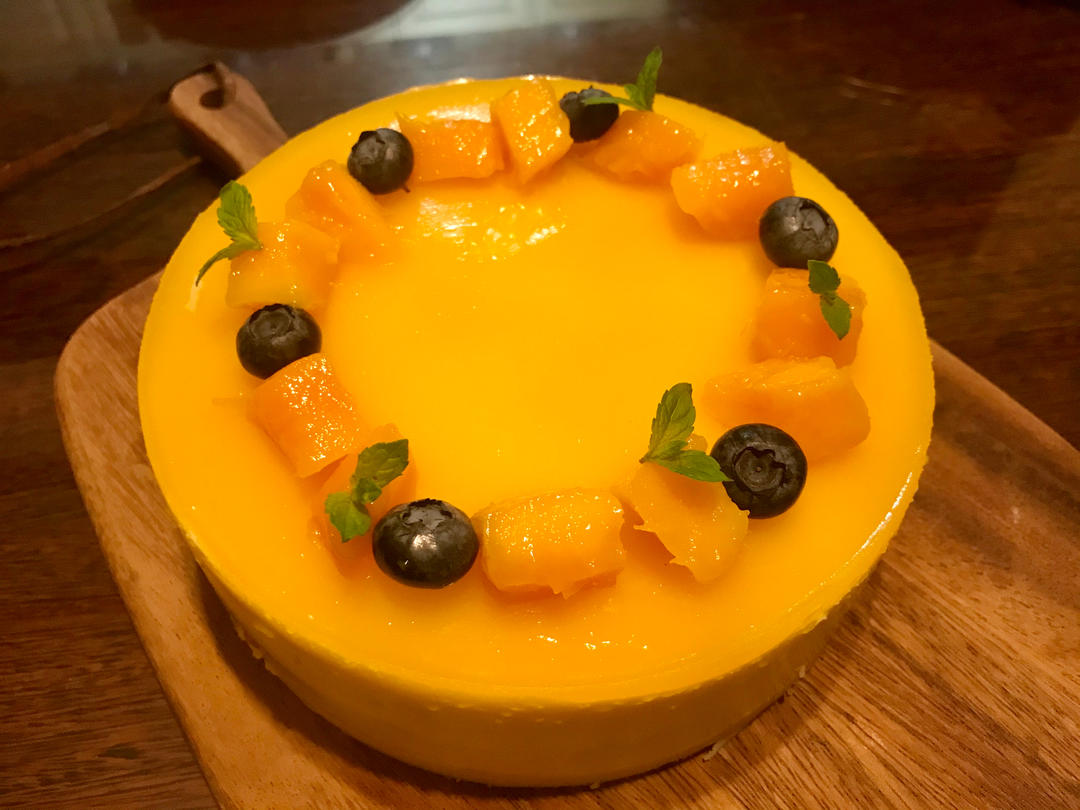 【视频】芒果慕斯（6寸） | 含镜面果胶配方