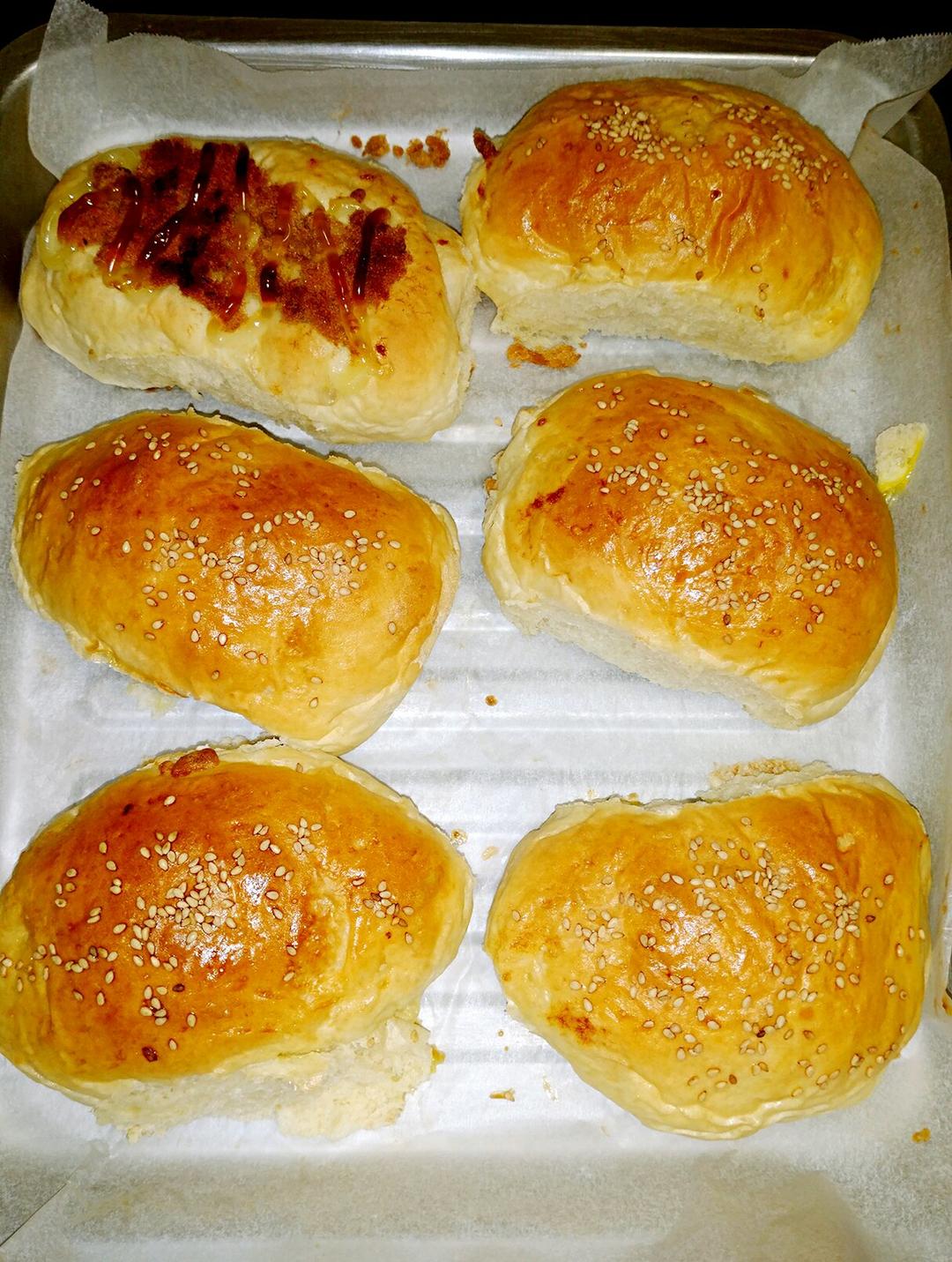 肉松沙拉酱面包（65度汤种）