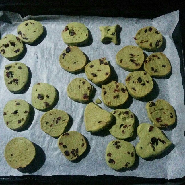 抹茶蔓越莓曲奇