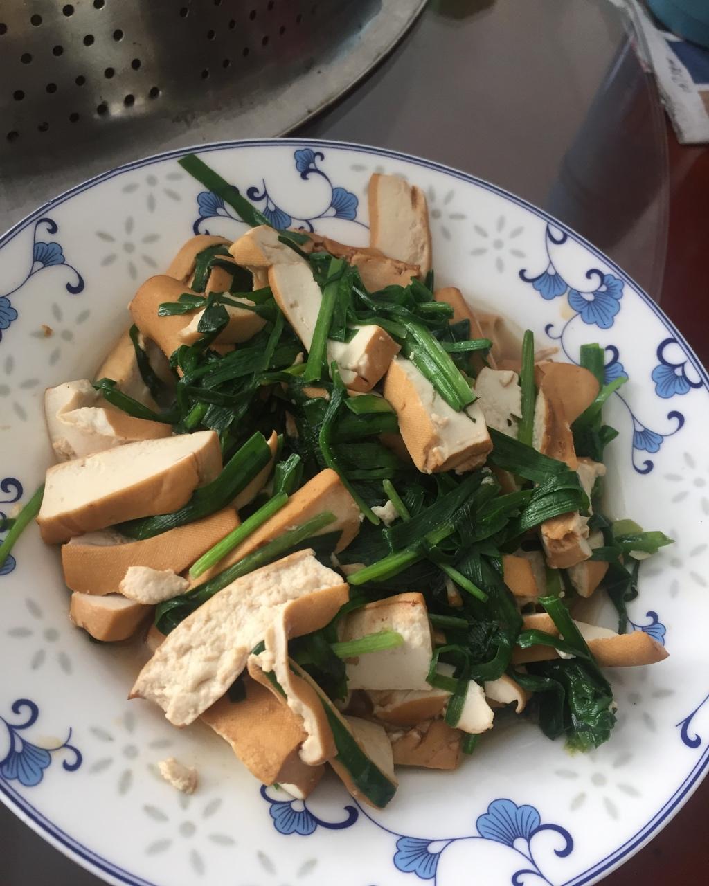 千张丝炒韭菜