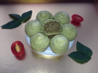 抹茶绿豆酥