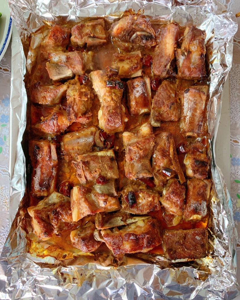 月下小狐狸做的锡纸烤排骨