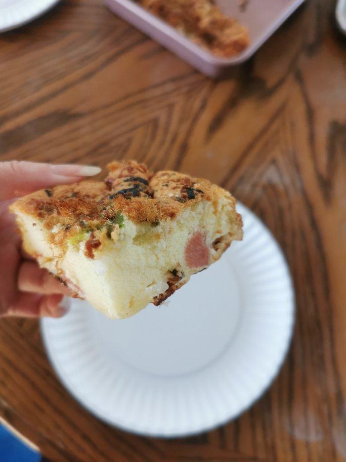 香葱肉松火腿蛋糕（不用水浴也可以超级嫩！）