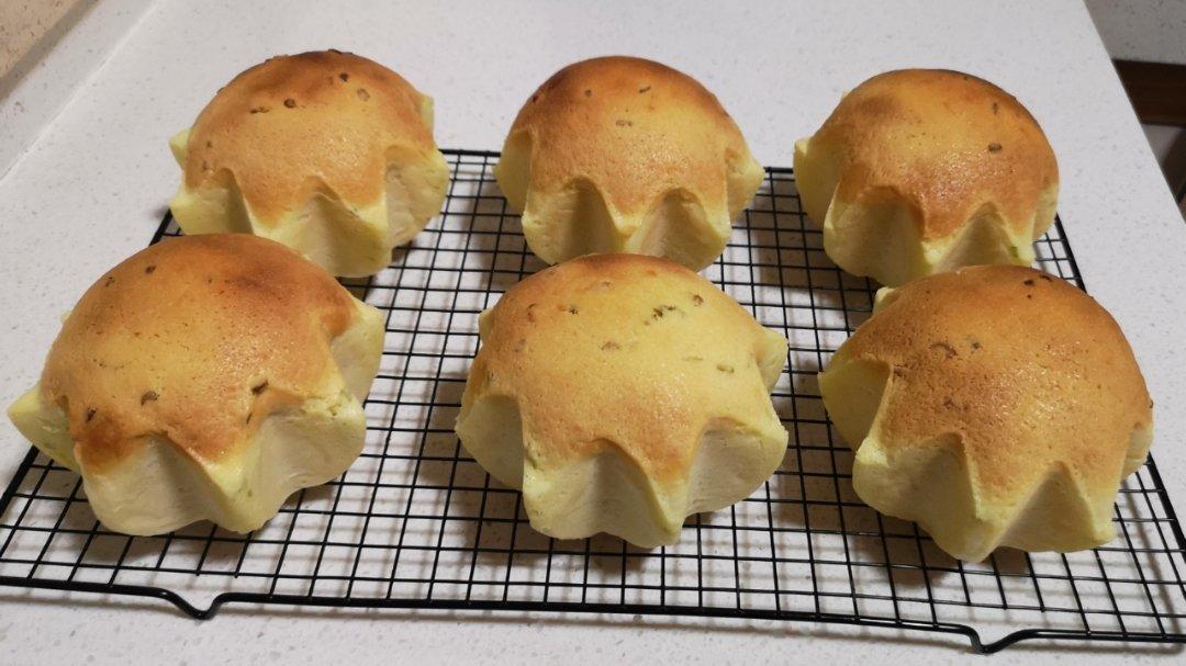 葱香肉松墨西哥面包（波兰种+烫种）