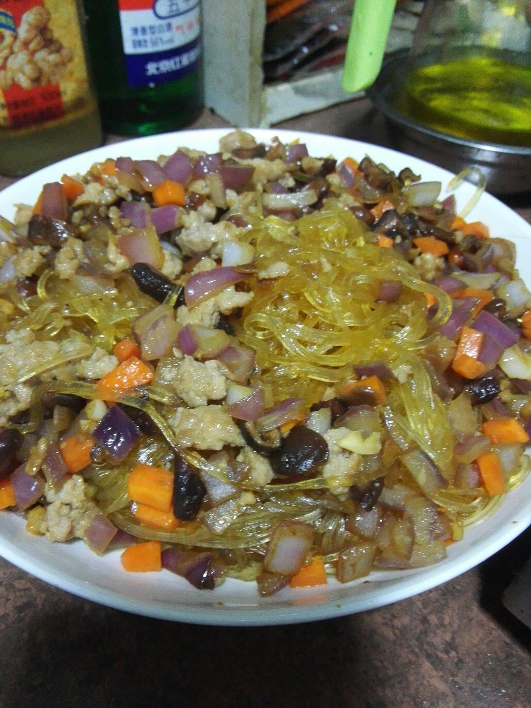 肉末炒粉丝