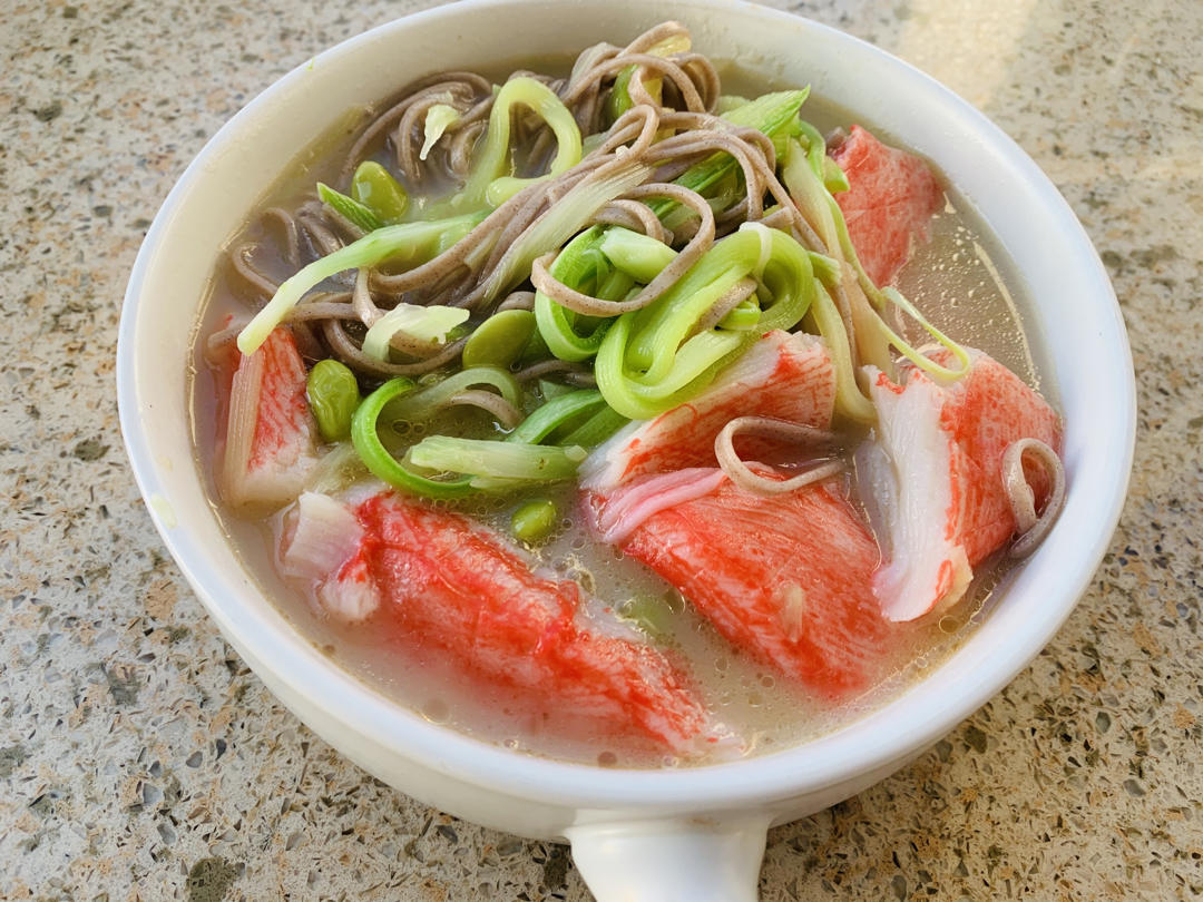 西葫芦鲜虾面
