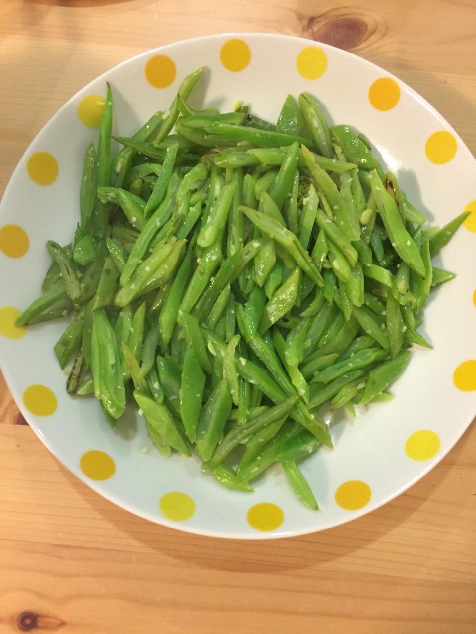 lana桐桐妈做的清炒扁豆丝