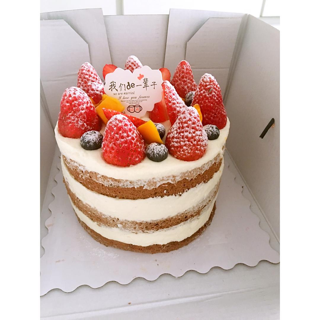 裸蛋糕之奶油巧克力戚风