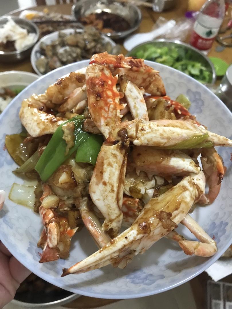 葱姜炒蟹 Fried Crabs