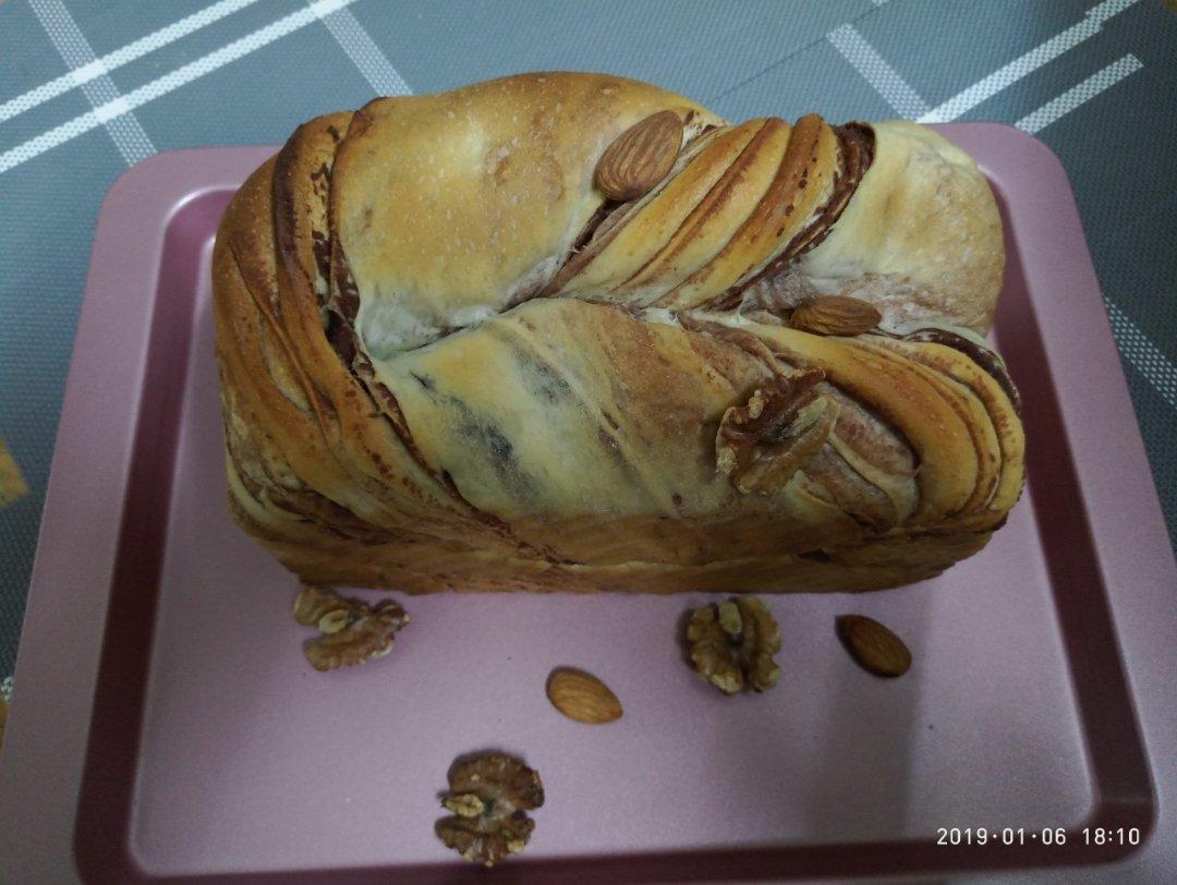 大理石红豆沙吐司