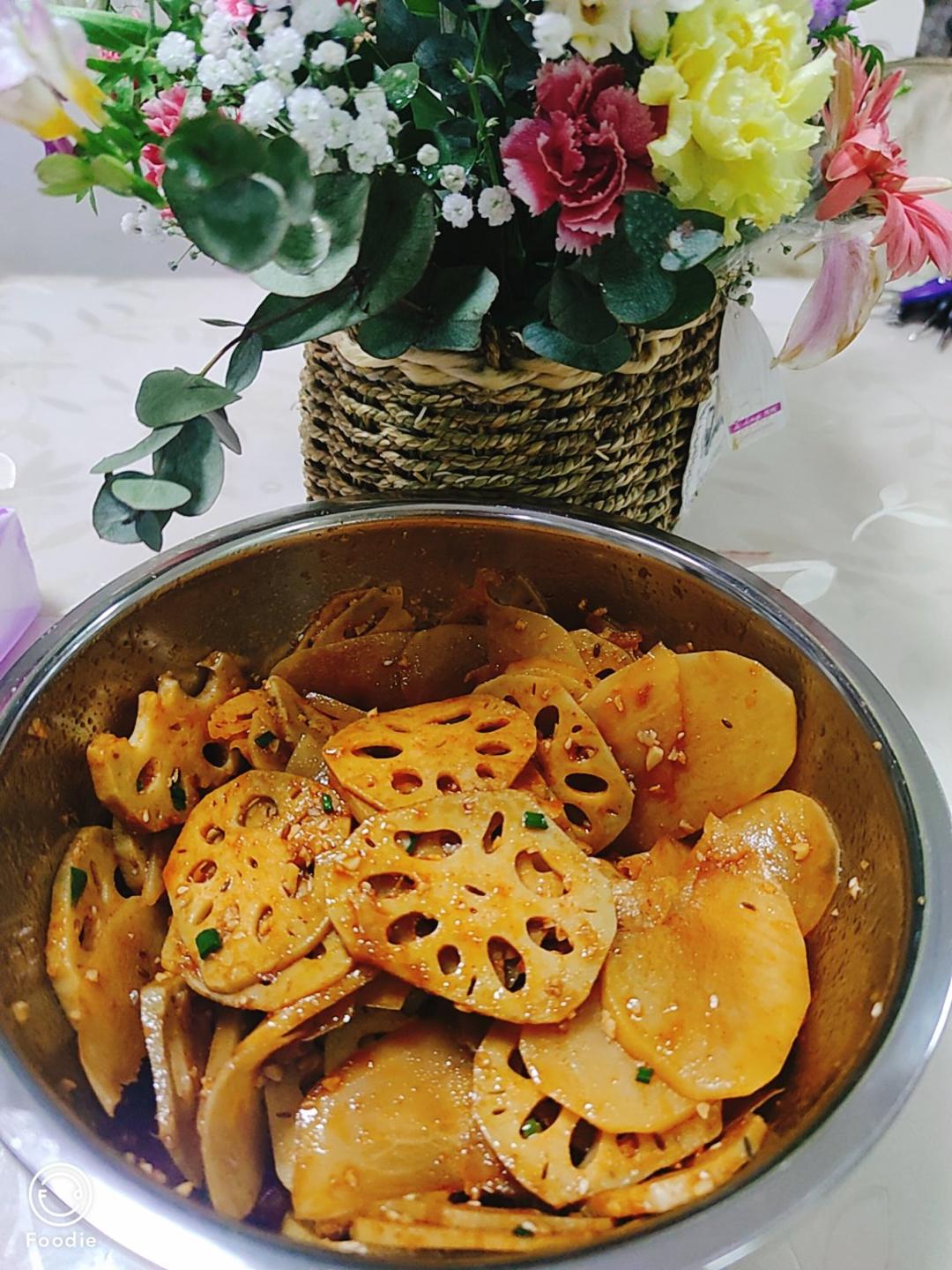 凉拌麻辣莲藕片