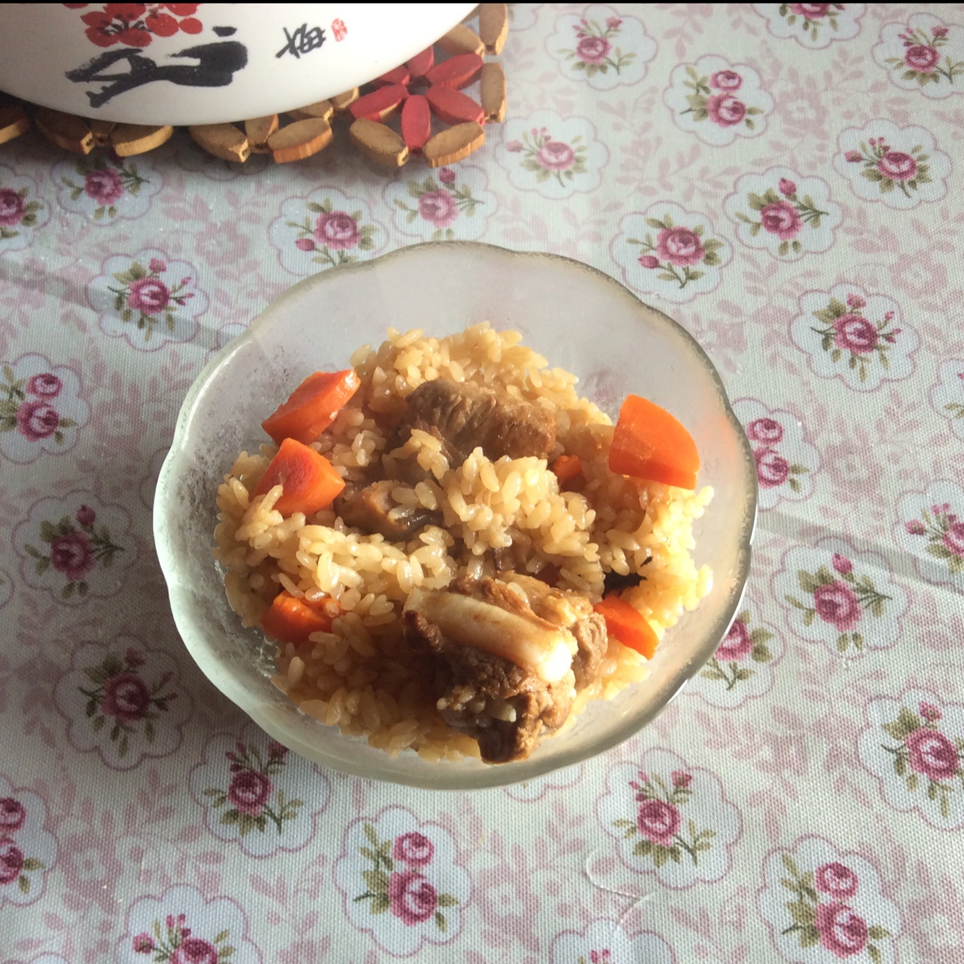 喷香排骨焖饭（爆好吃）