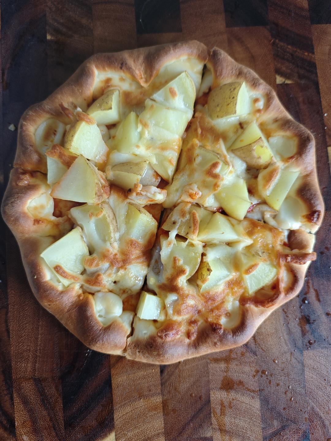 🍕单手披萨｜卡卡爸·教小白｜第一张披萨