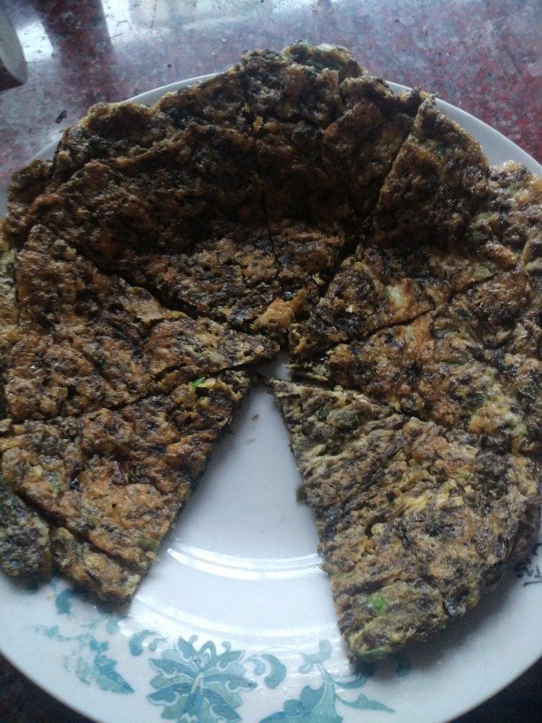 紫菜煎蛋饼