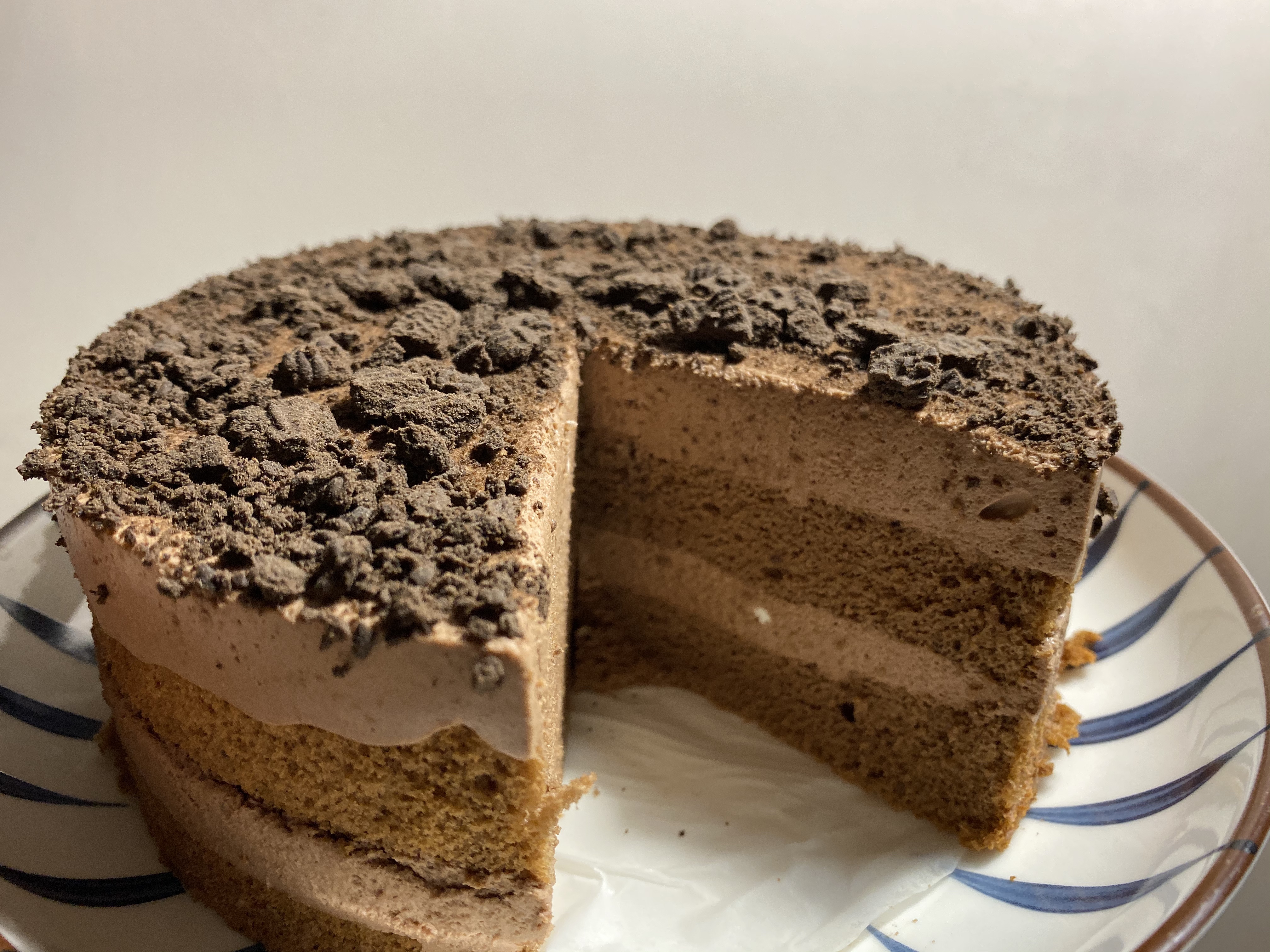 巧克力慕斯蛋糕（混合了部分提拉米苏的做法）的做法