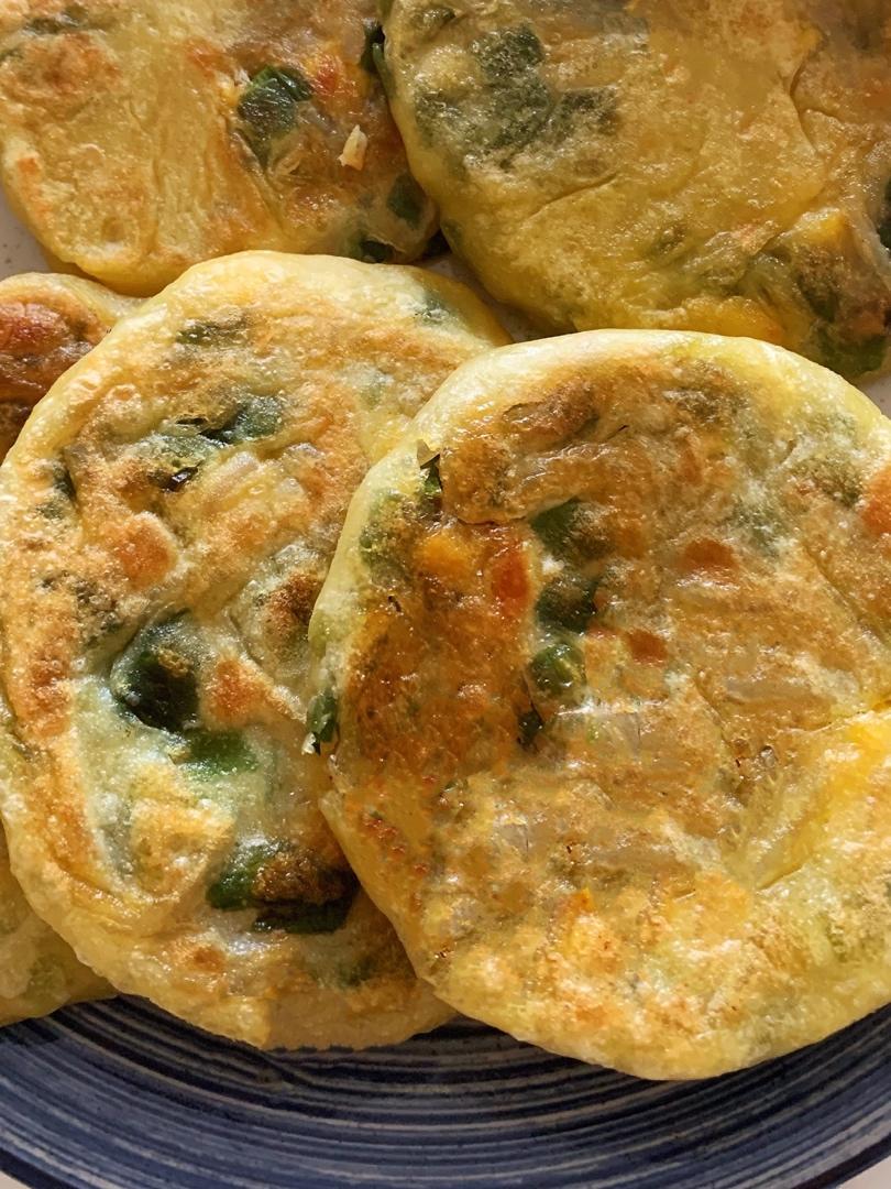 皮薄如纸的韭菜馅饼|免揉面法