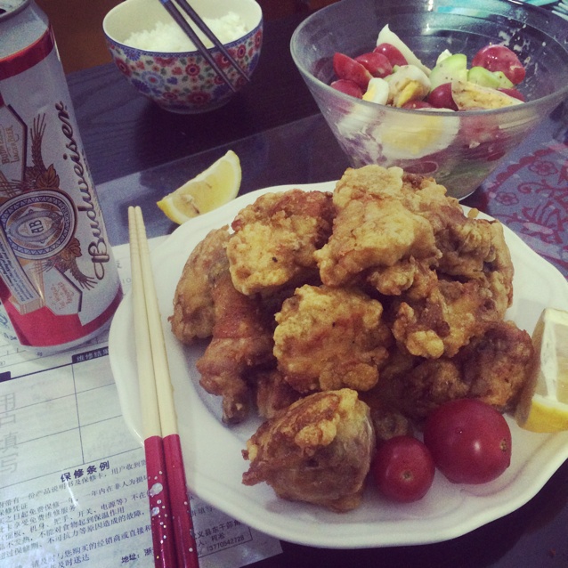啤酒和炸鸡