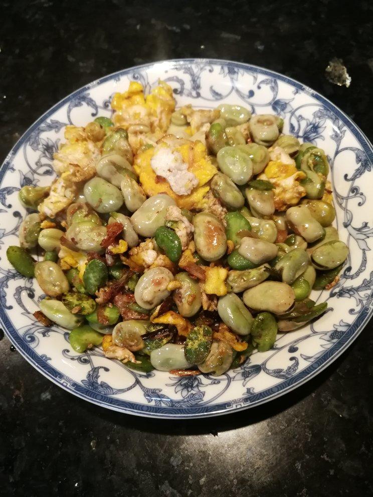 蚕豆炒蛋