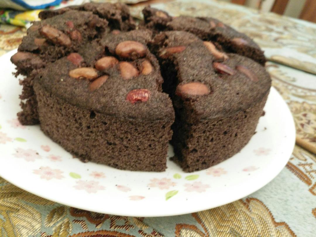 （假装煤球的）黑米蒸蛋糕