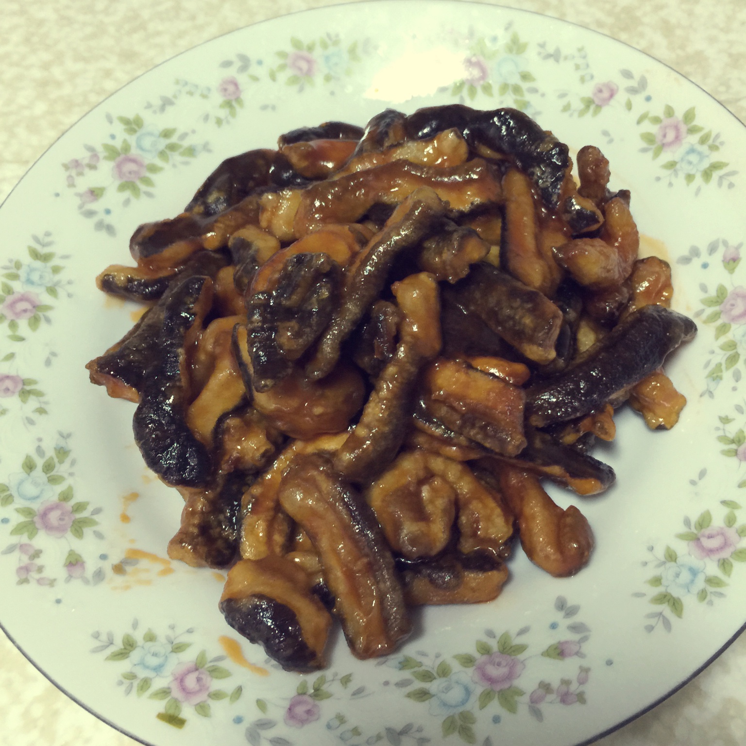 涵涵嘛蜜做的张麻麻糖醋香菇