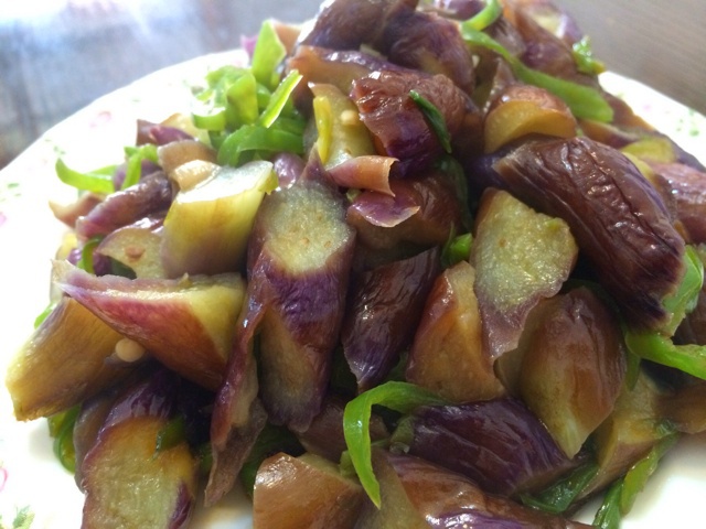 青椒炒茄子