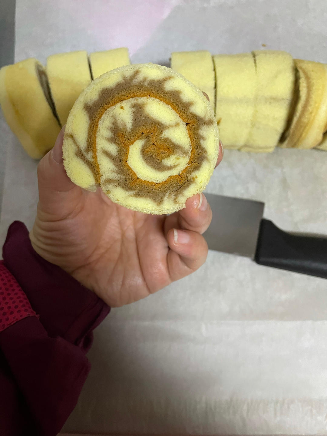 可可旋风蛋糕卷（视频）