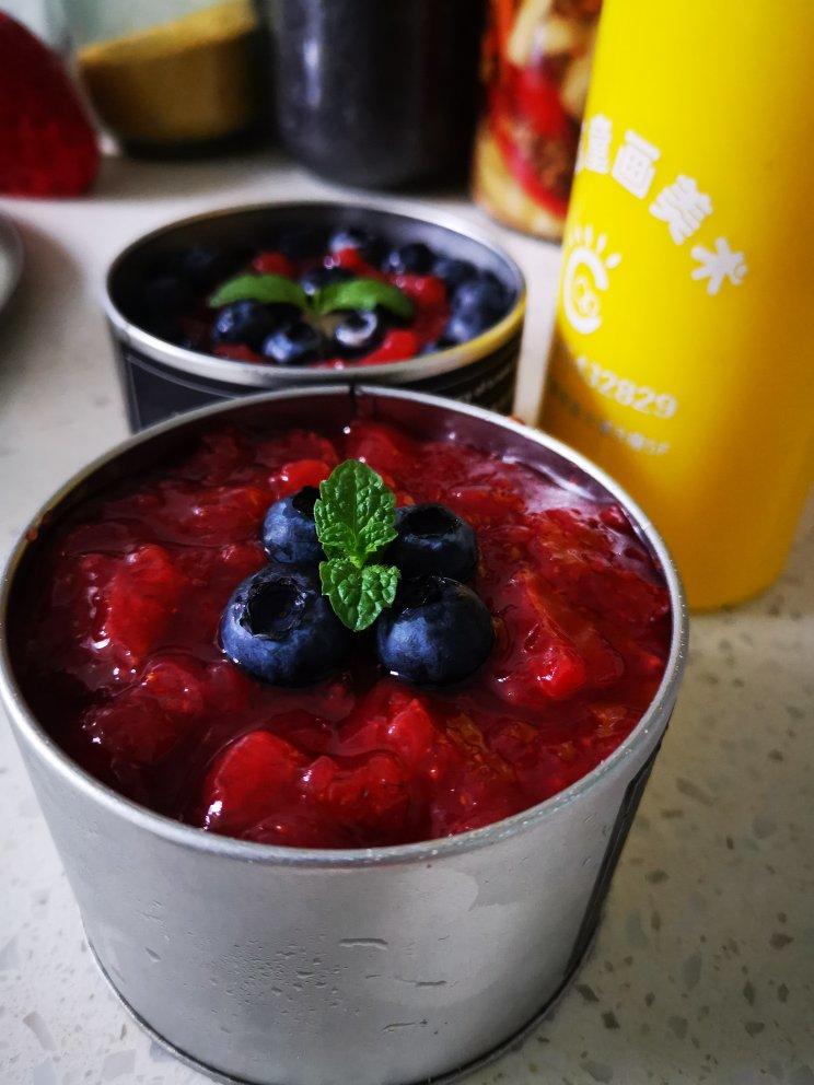 免烤箱❗️入口即化❗️爽口滑嫩蓝莓酸奶慕斯，比冰淇淋还好吃❗️