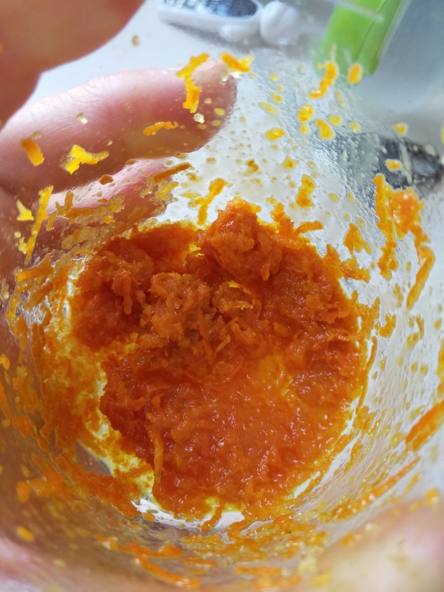 香橙古早蛋糕（烫面水浴法）的做法 步骤2