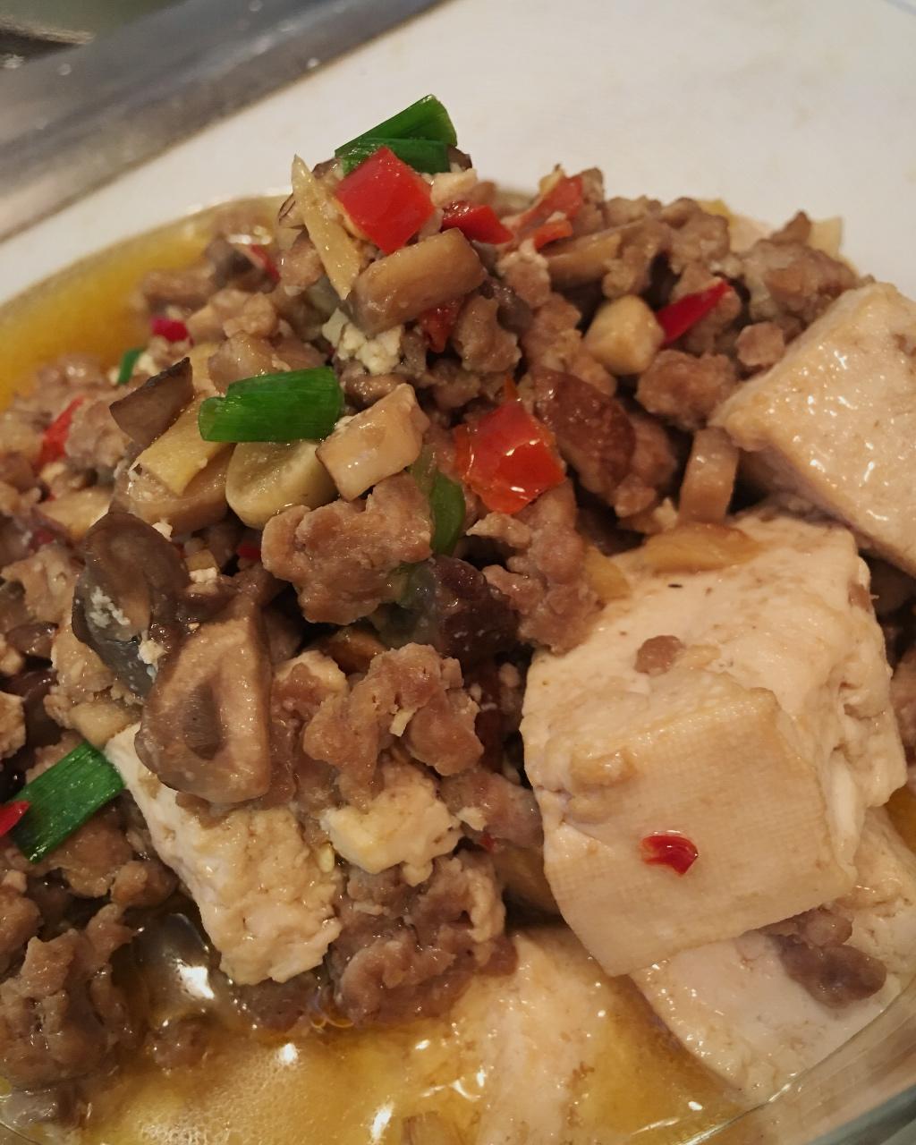 超级下饭的香菇肉沫豆腐