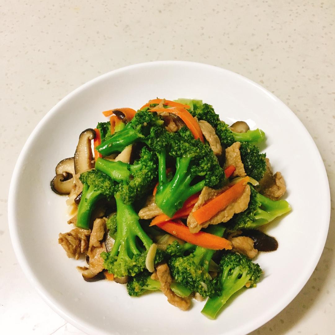 蓝瘦香菇
（西蓝花瘦肉炒香菇）