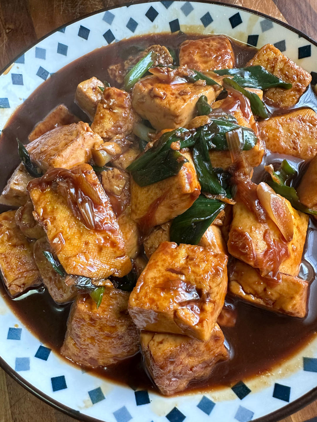 葱烧豆腐