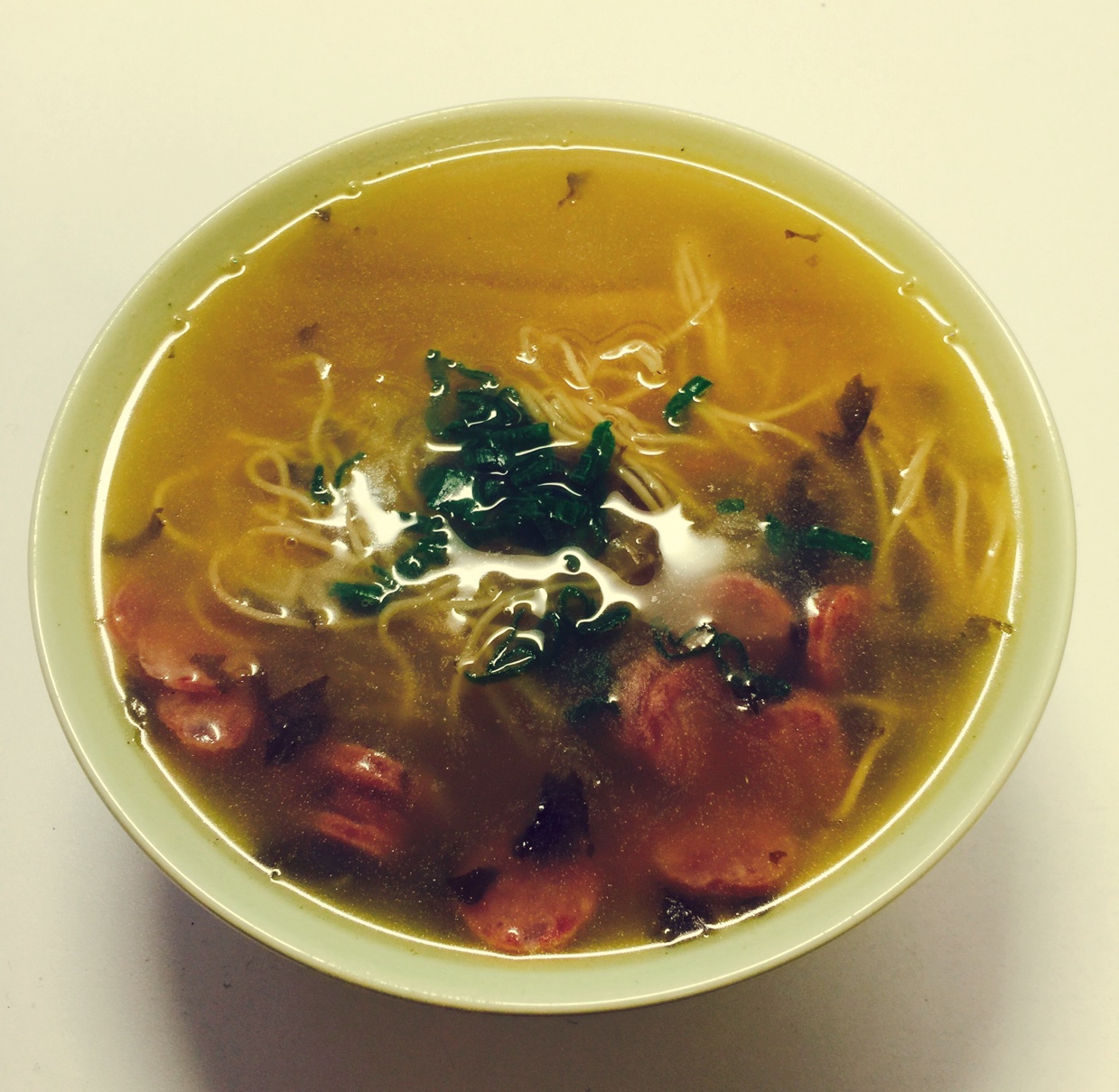 高汤虾子面