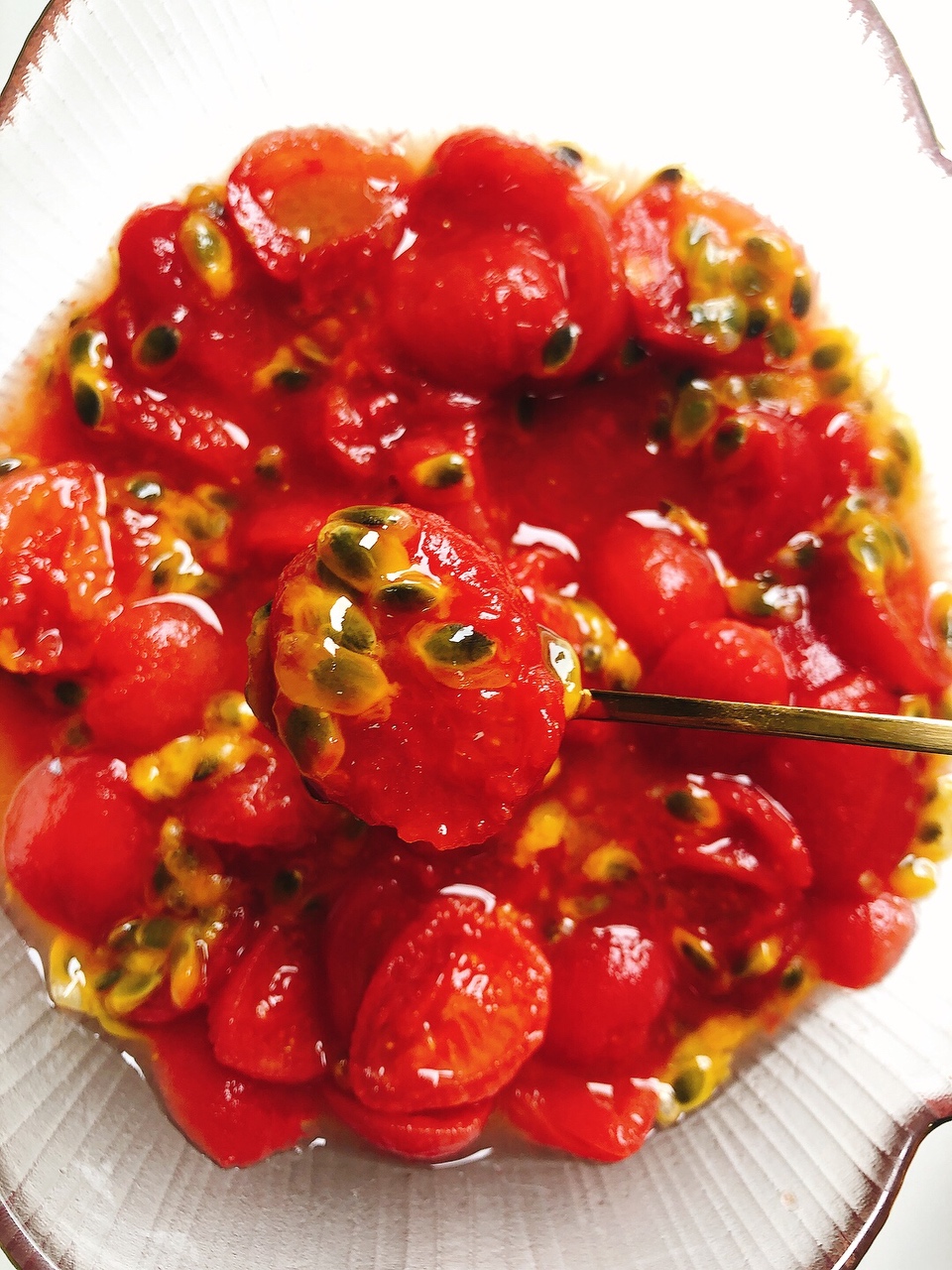 酸甜可口的番茄百香果🍅还美白的做法
