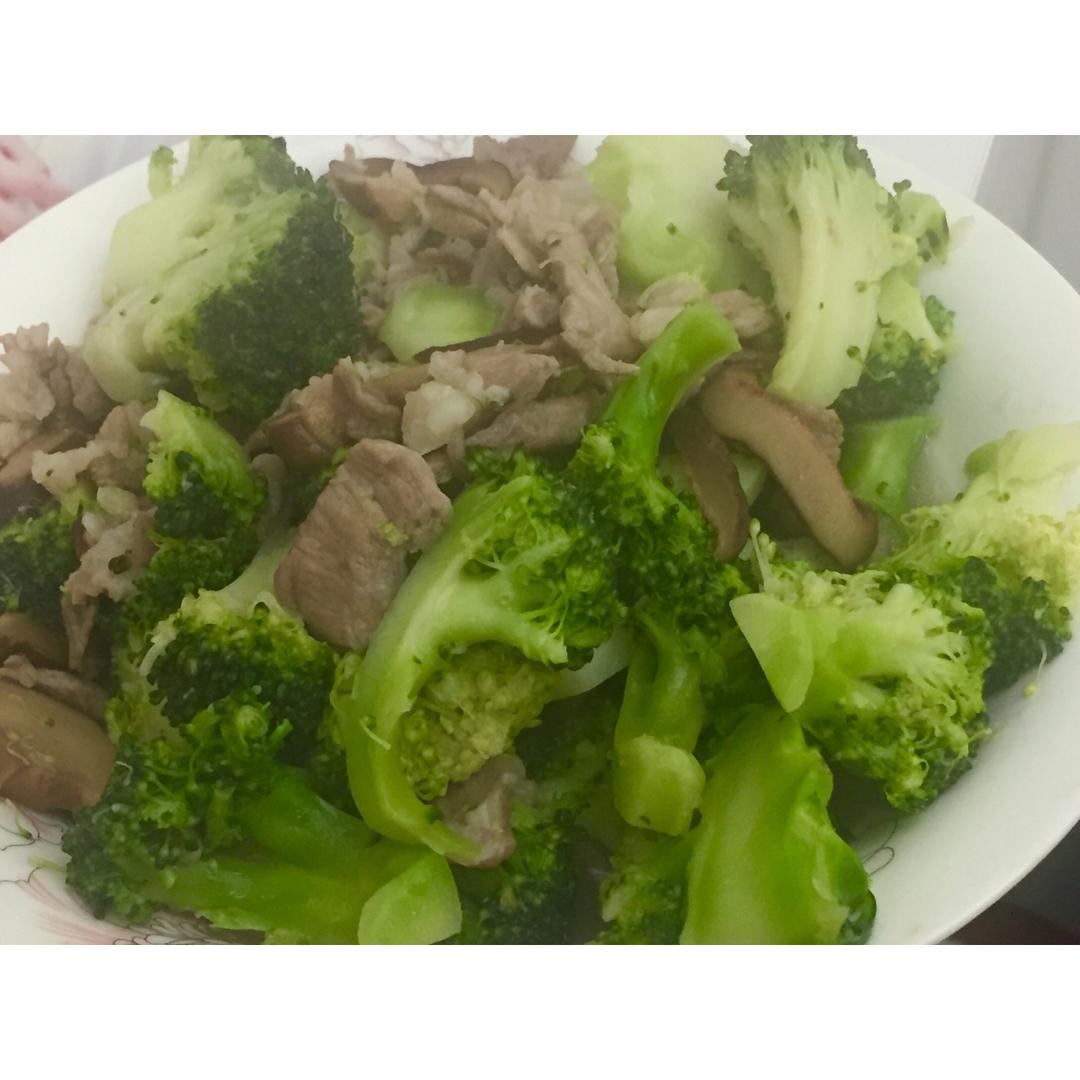 蓝瘦香菇
（西蓝花瘦肉炒香菇）