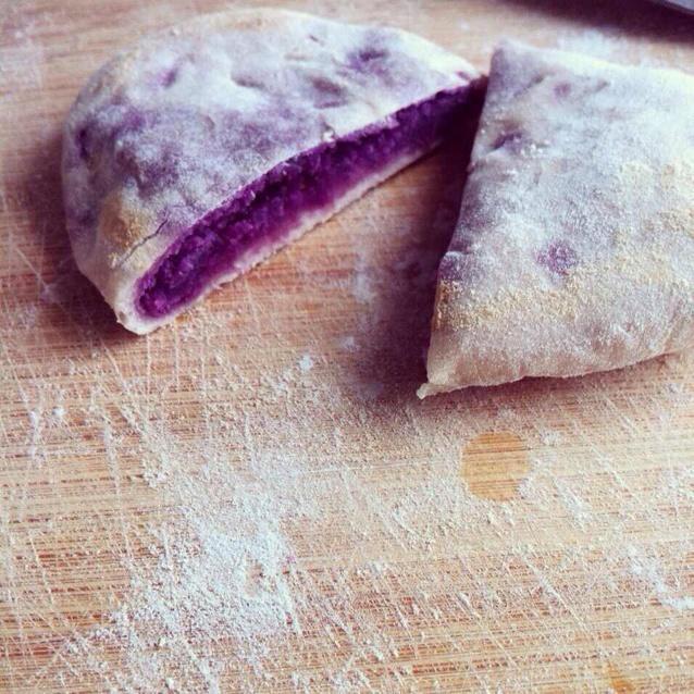 紫薯饼（无油）的做法